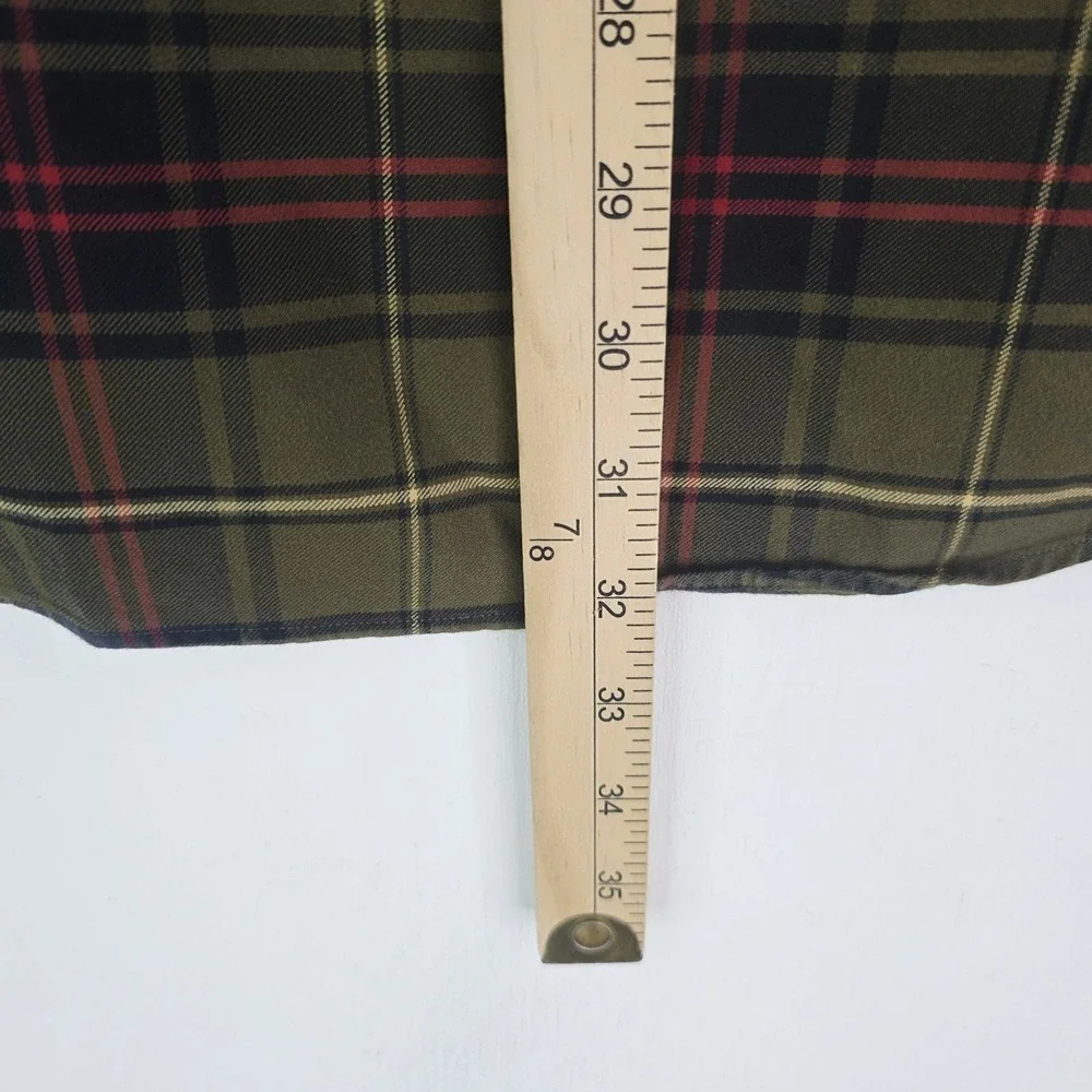 Polo Ralph Lauren Whitfield Button Down Flannel Green/Red Mens Large Custom Fit